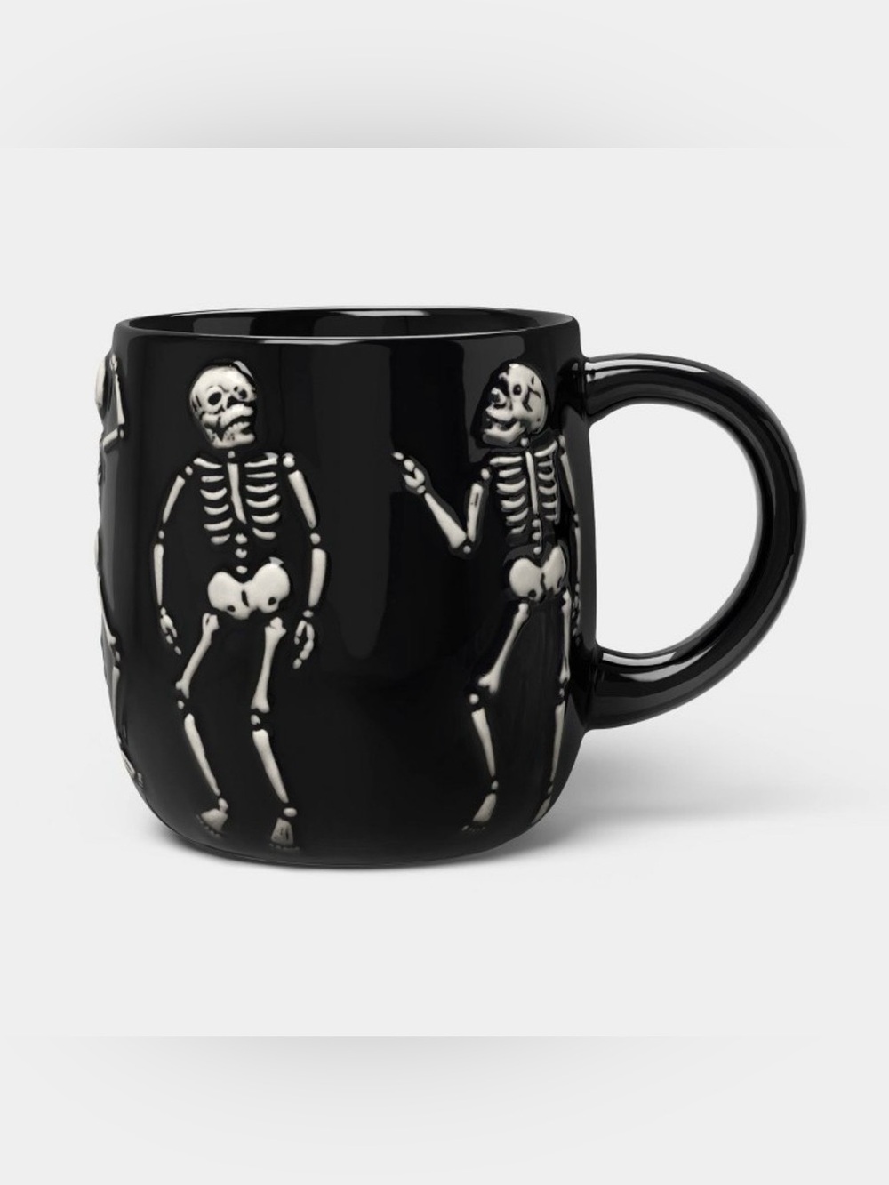 Hyde & EEK! Boutique Stoneware Embossed Skeletons 15 oz (Target 2026)
